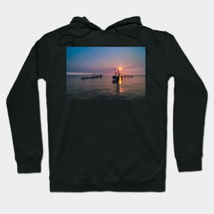 Old dock sunrise Hoodie